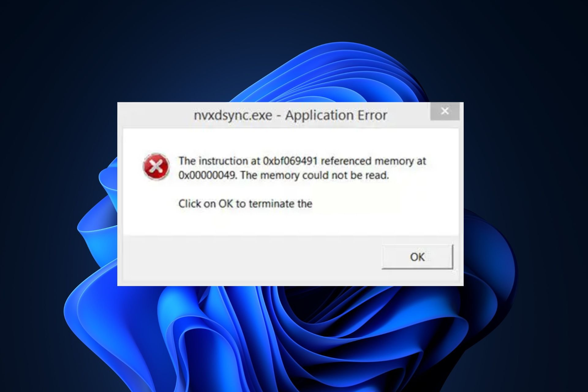 fix nvxdsync.exe