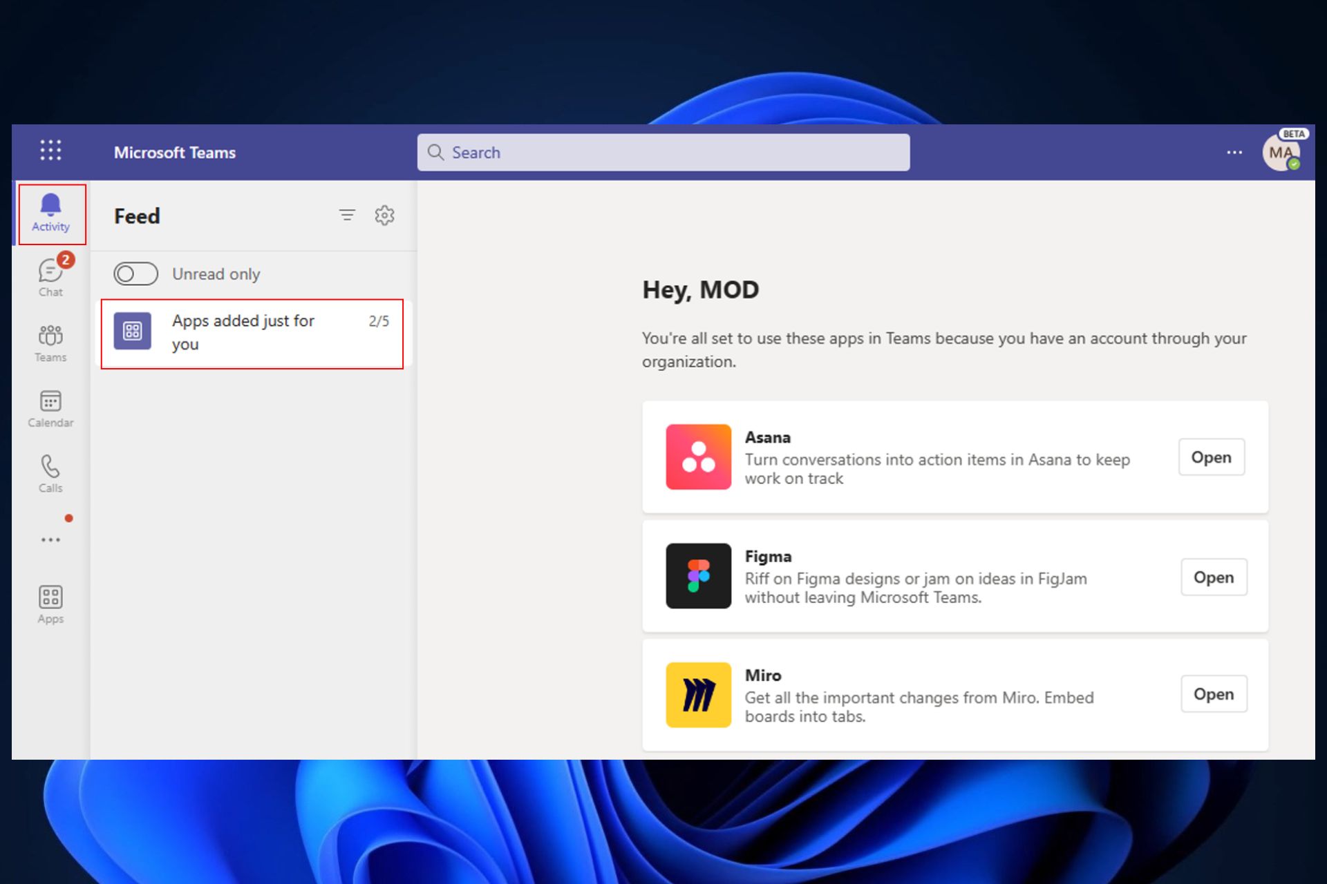 auto install apps in microsoft teams