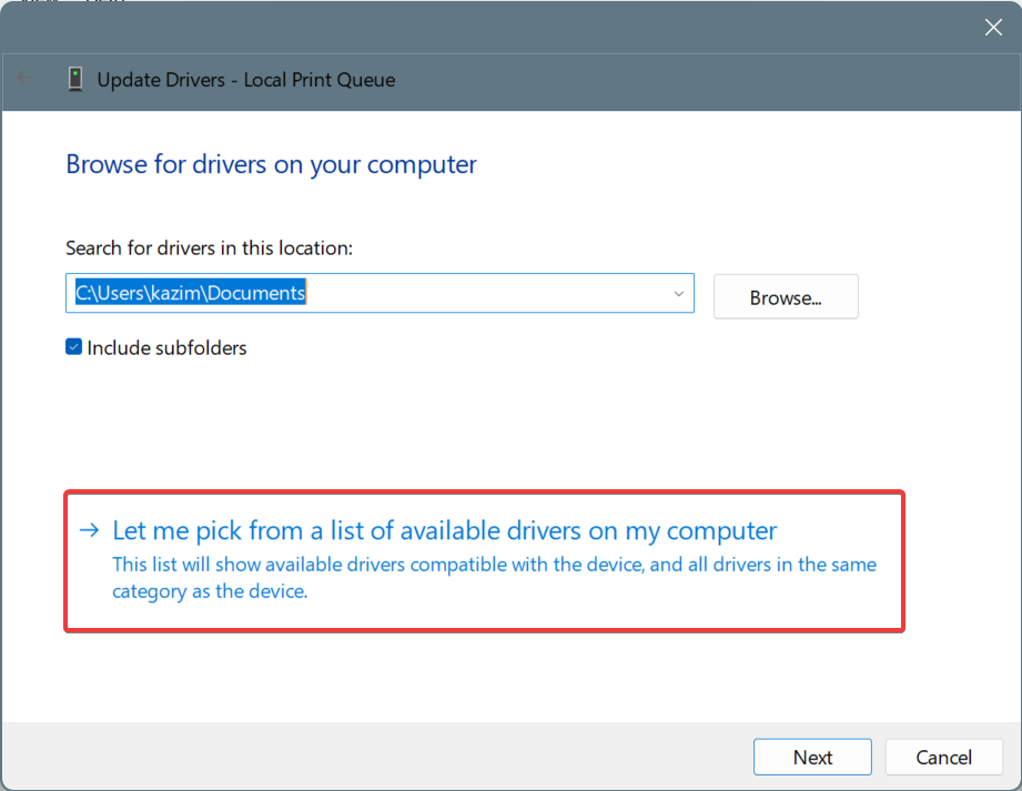 manually install epson l3210 printer driver in  windows 11