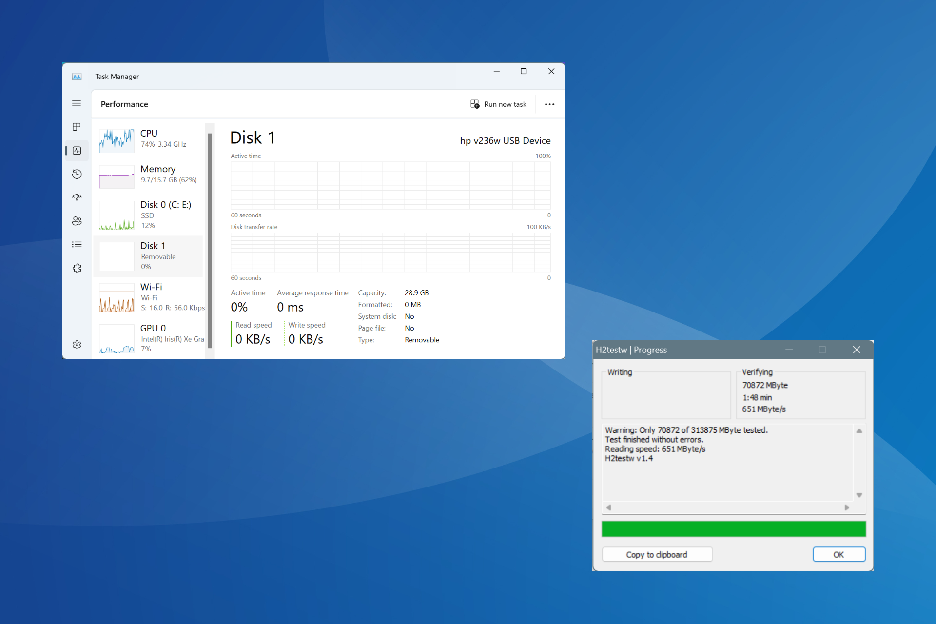 sd card speed test windows 11